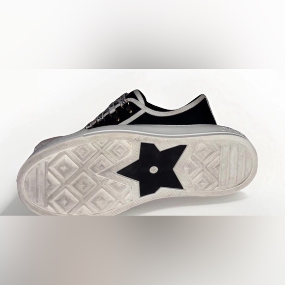 Christian Dior WalkN Dior Black Canvas Monochrome Women's Sneakers SZ 9 - Picture 8 of 15
